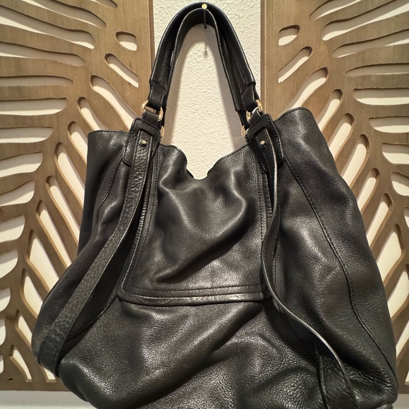 Kooba Black Leather Tote Bag - Picture 3 of 6